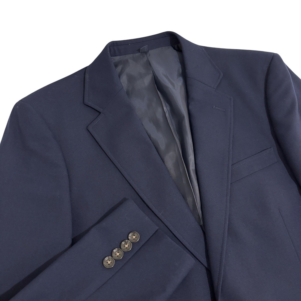 J.Crew Thompson University Blazer Mens 38R Navy Blue Wool Blend Classic Fit